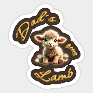 Dad´s little lamb Sticker